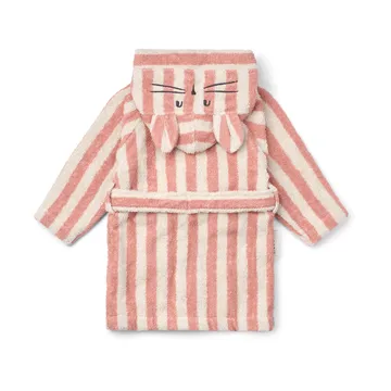 Lily badekåpe coral blush creme de la creme stripe - 1–2 år - Liewood