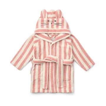 Lily badekåpe coral blush creme de la creme stripe - 3–4 år - Liewood