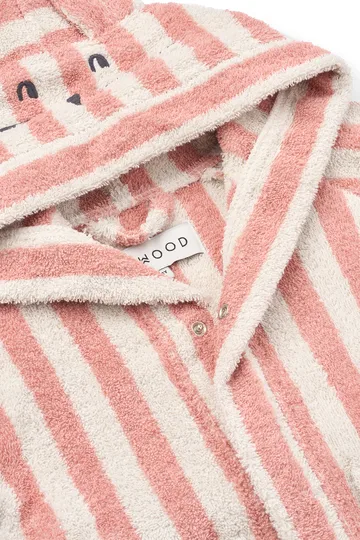 Lily badekåpe coral blush creme de la creme stripe - 7–8 år - Liewood