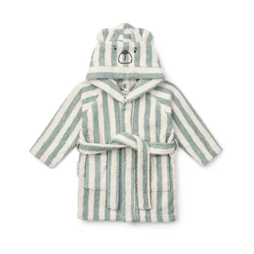 Lily badekåpe peppermint creme de la creme stripe - 7–8 år - Liewood