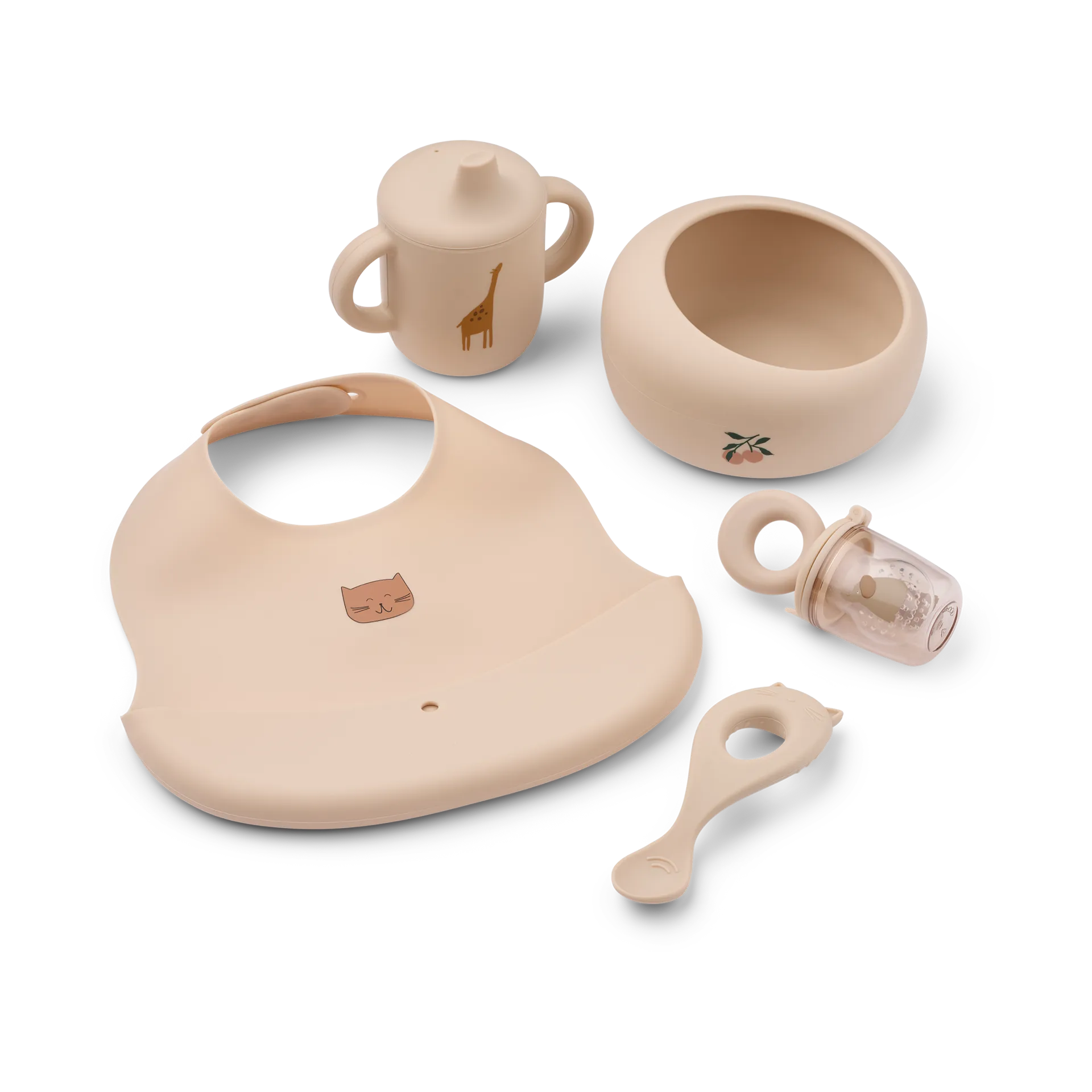 Mileah baby mealtime servisesett, Apple blossom Liewood