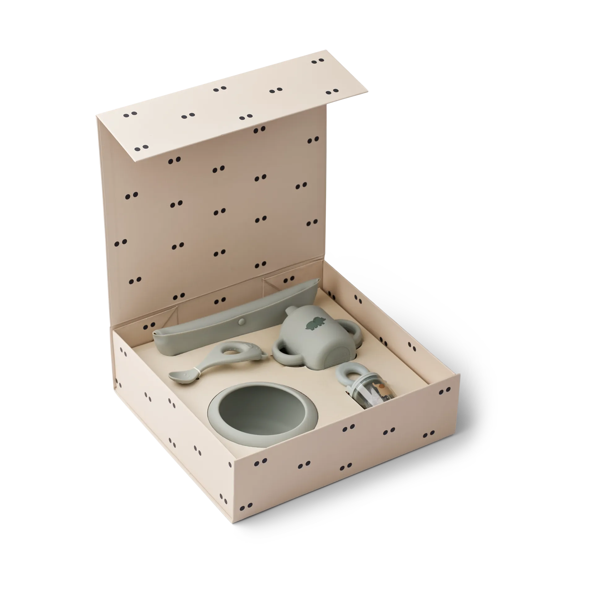 Mileah baby mealtime servisesett, Dove blue Liewood