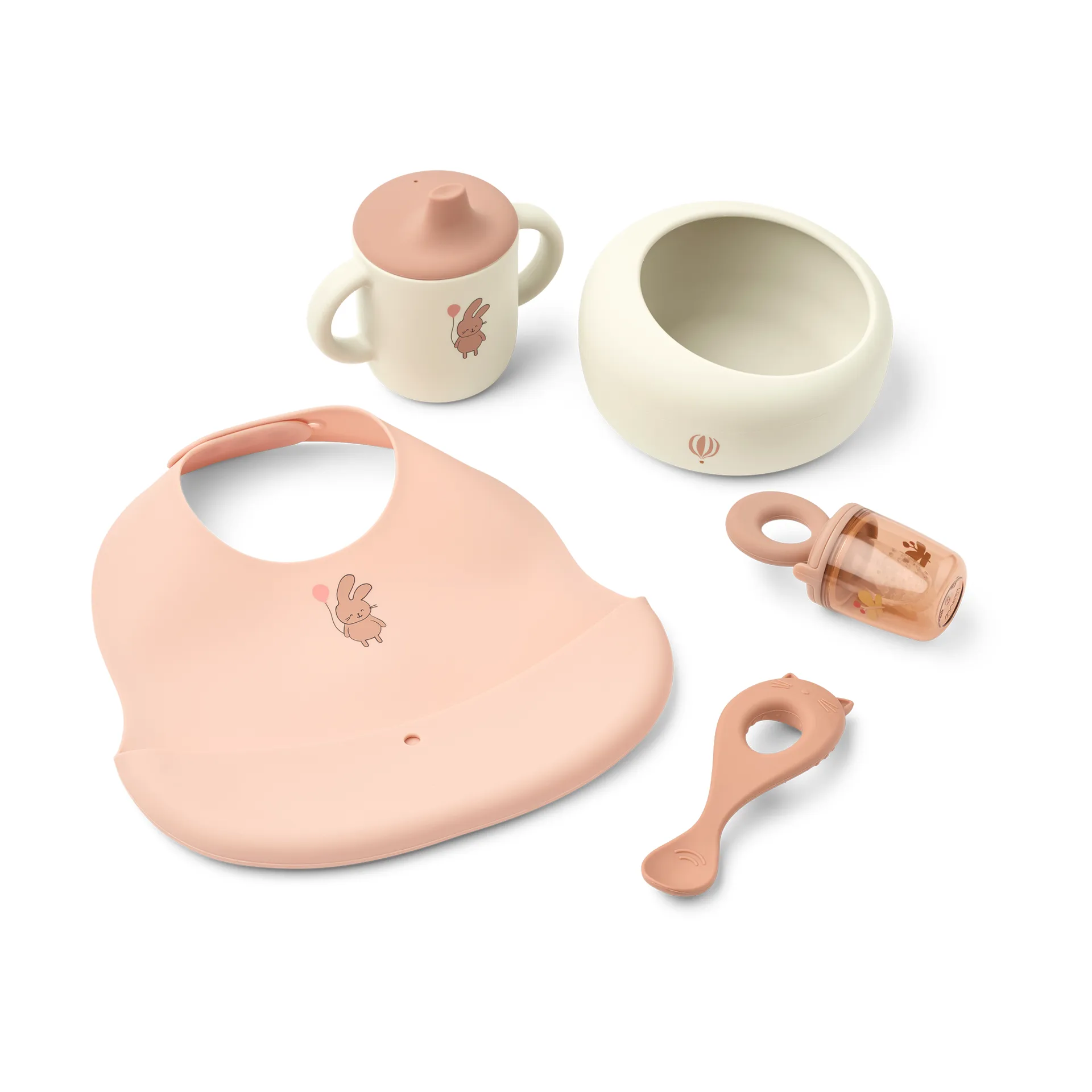 Liewood Mileah baby mealtime servisesett Wild child/Rosey