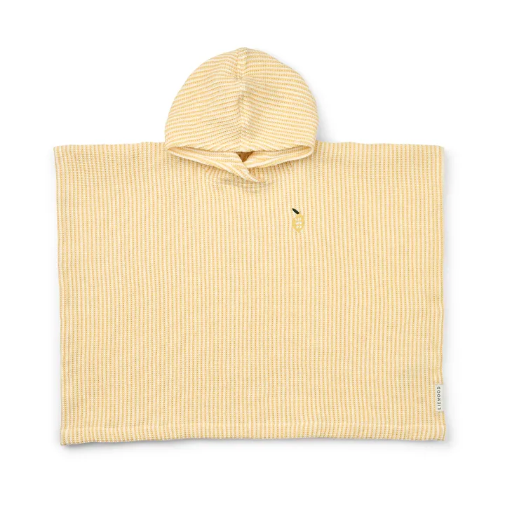 Paco badeponcho lemon yellow creme de la creme stripe - 5–6 år - Liewood