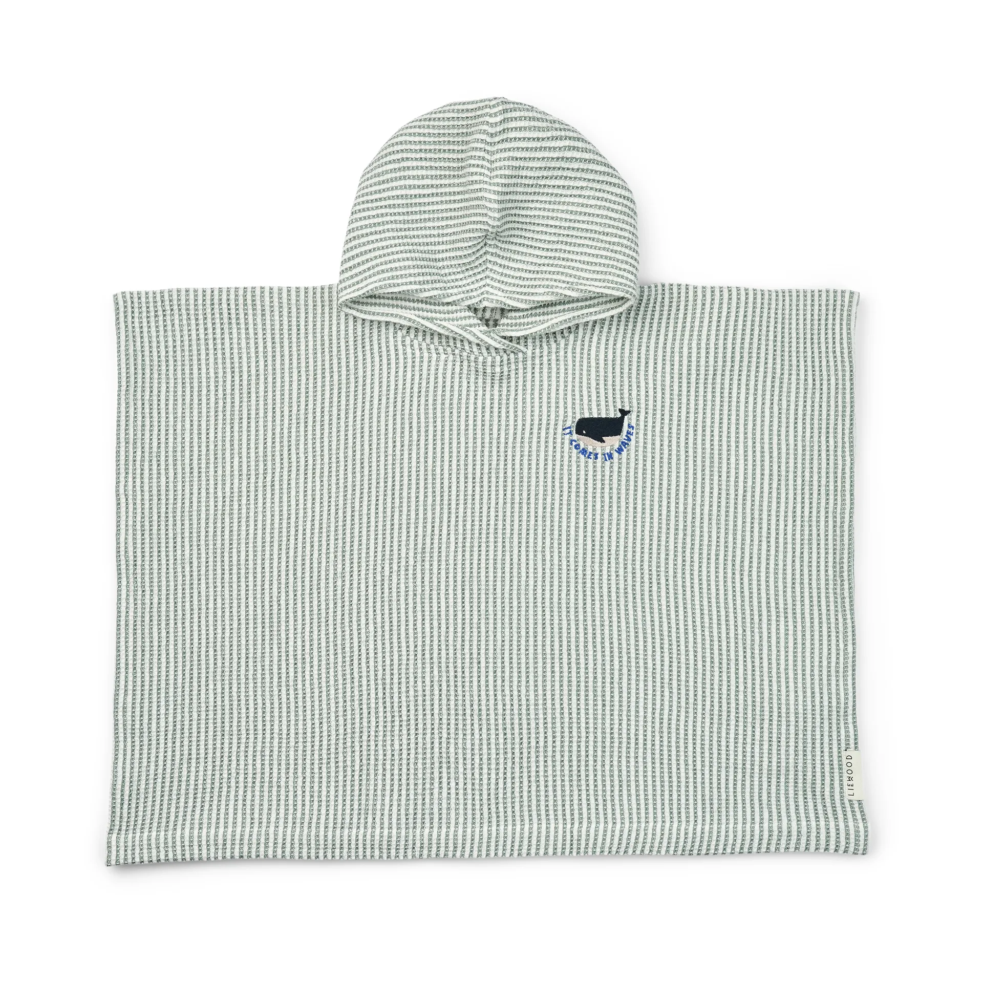 Paco badeponcho peppermint creme de la creme stripe, 1–2 år Liewood
