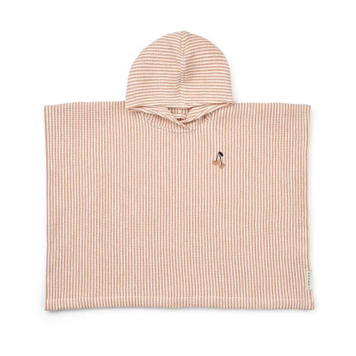 Paco badeponcho tuscany rose creme de la creme stripe - 3–4 år - Liewood
