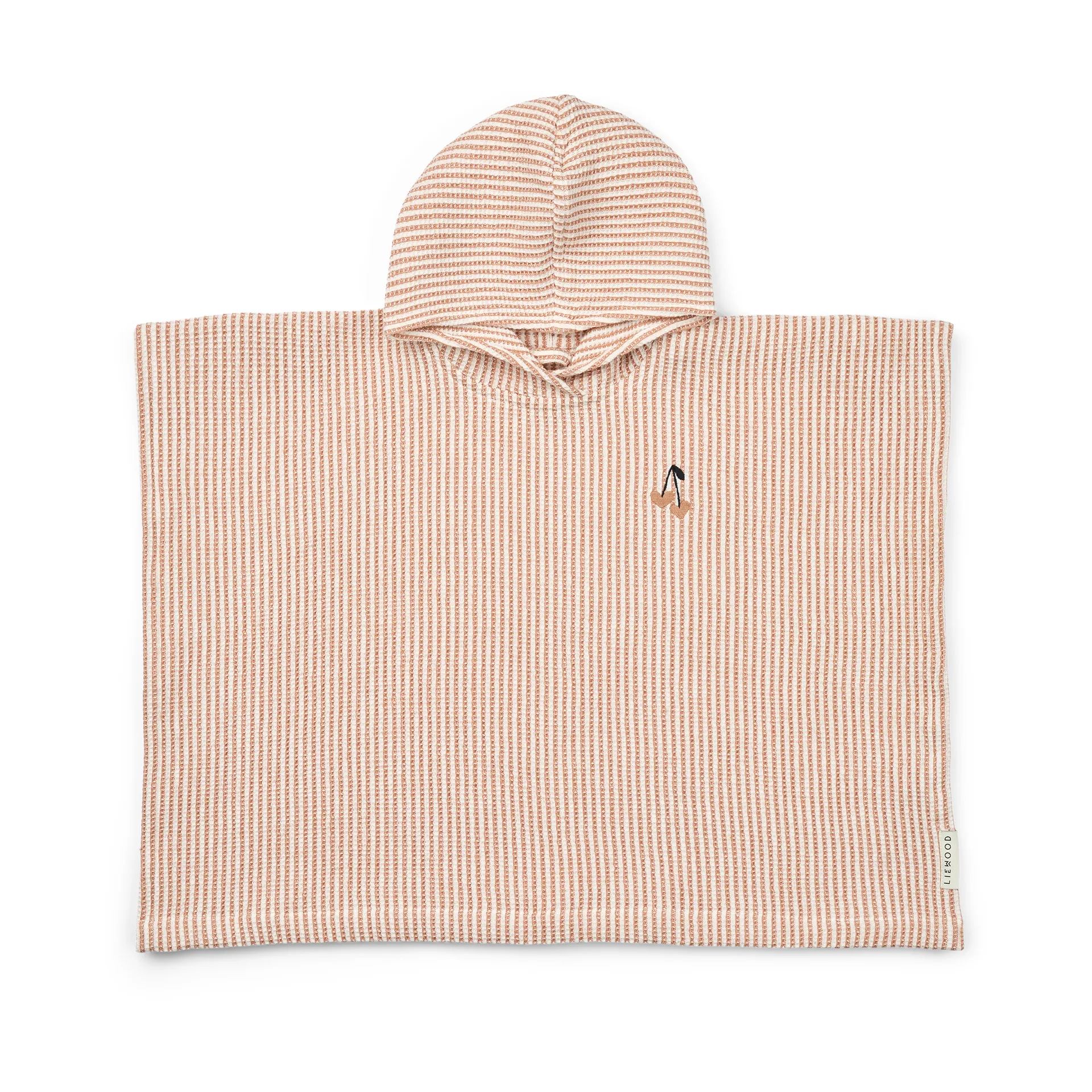 Paco badeponcho tuscany rose creme de la creme stripe, 7–8 år Liewood