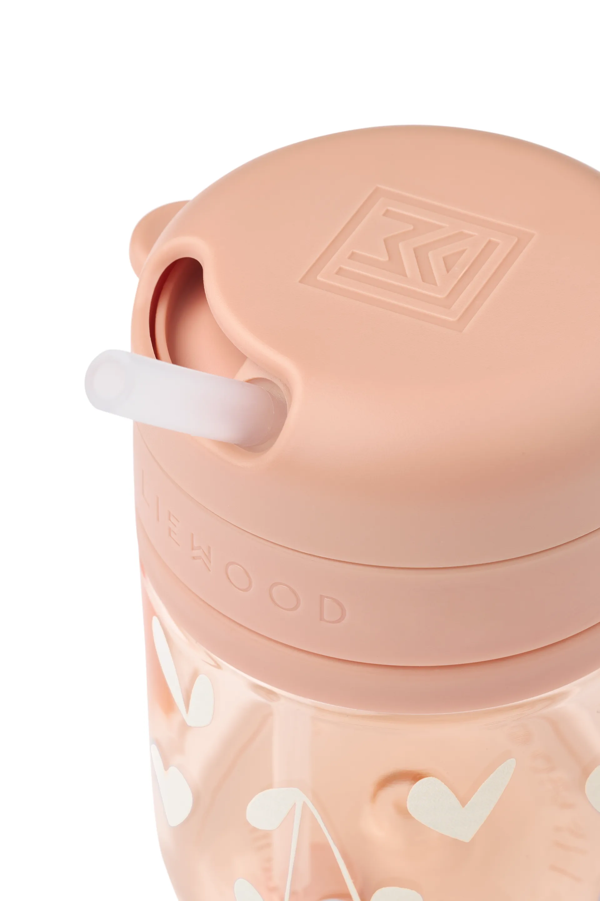 Pavia kopp med sugerør 28 cl, Sweethearts-pale tuscany Liewood