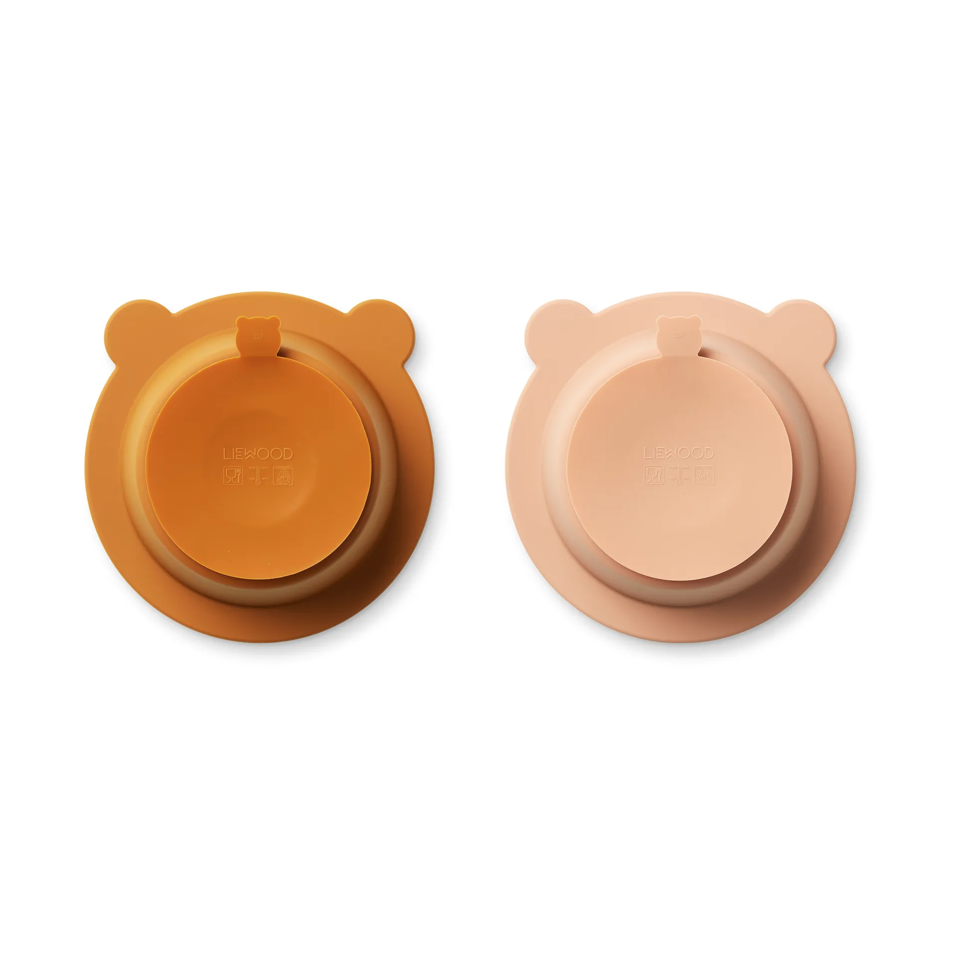 Peony bolle med sugekopp Ø16 cm 2 deler, Mustard-tuscany rose mix Liewood