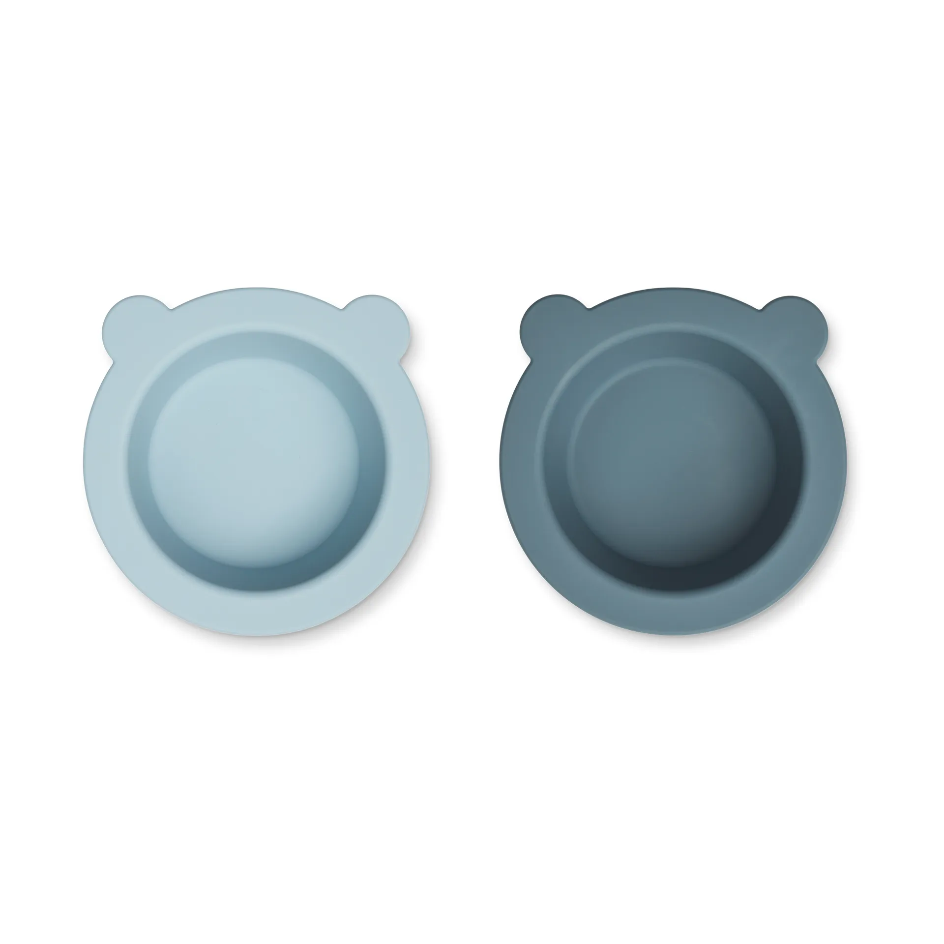 Peony bolle med sugekopp Ø16 cm 2 deler, Sea blue-Whale blue Liewood