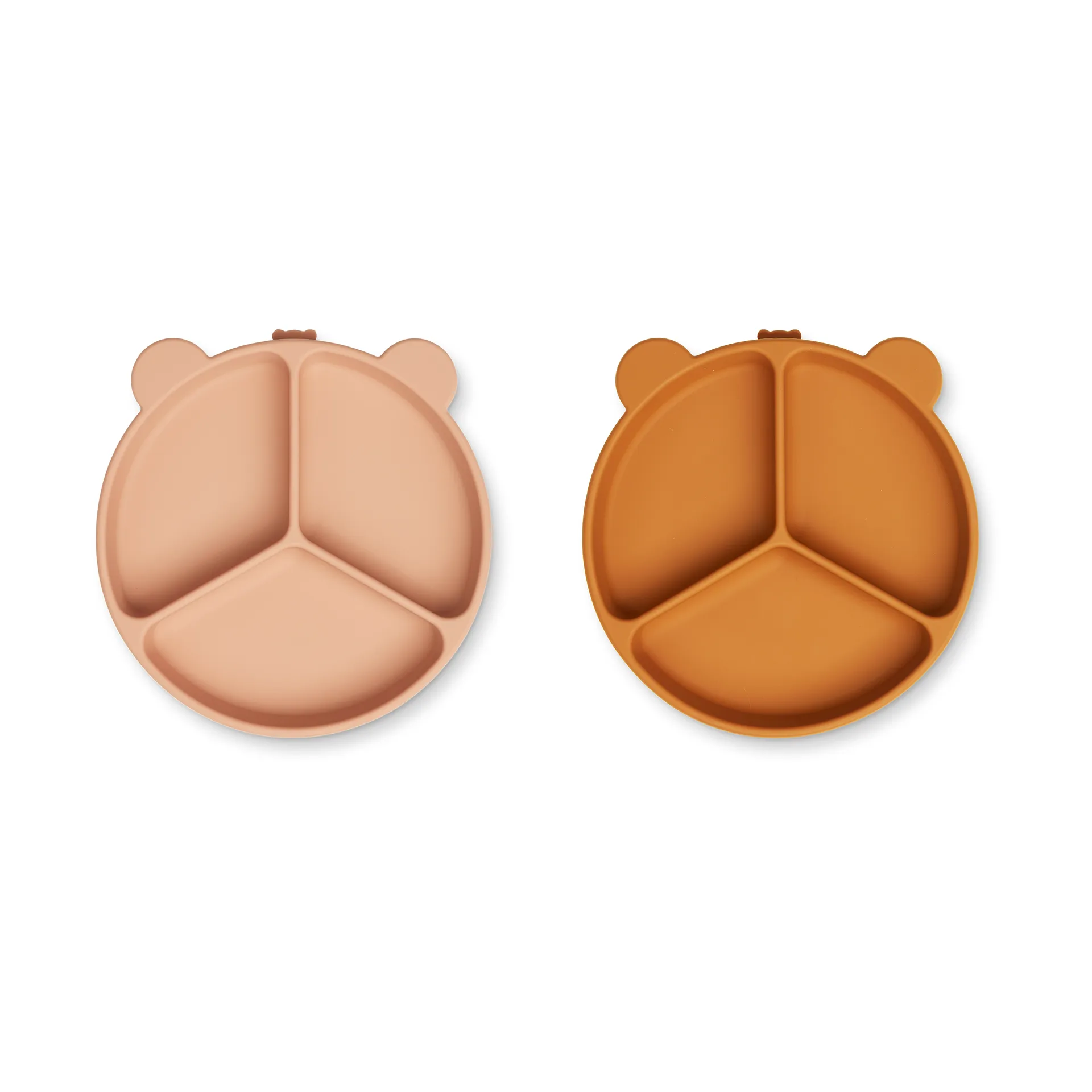 Stacy delt barnetallerken 2-pakning, Mustard-tuscany rose mix Liewood