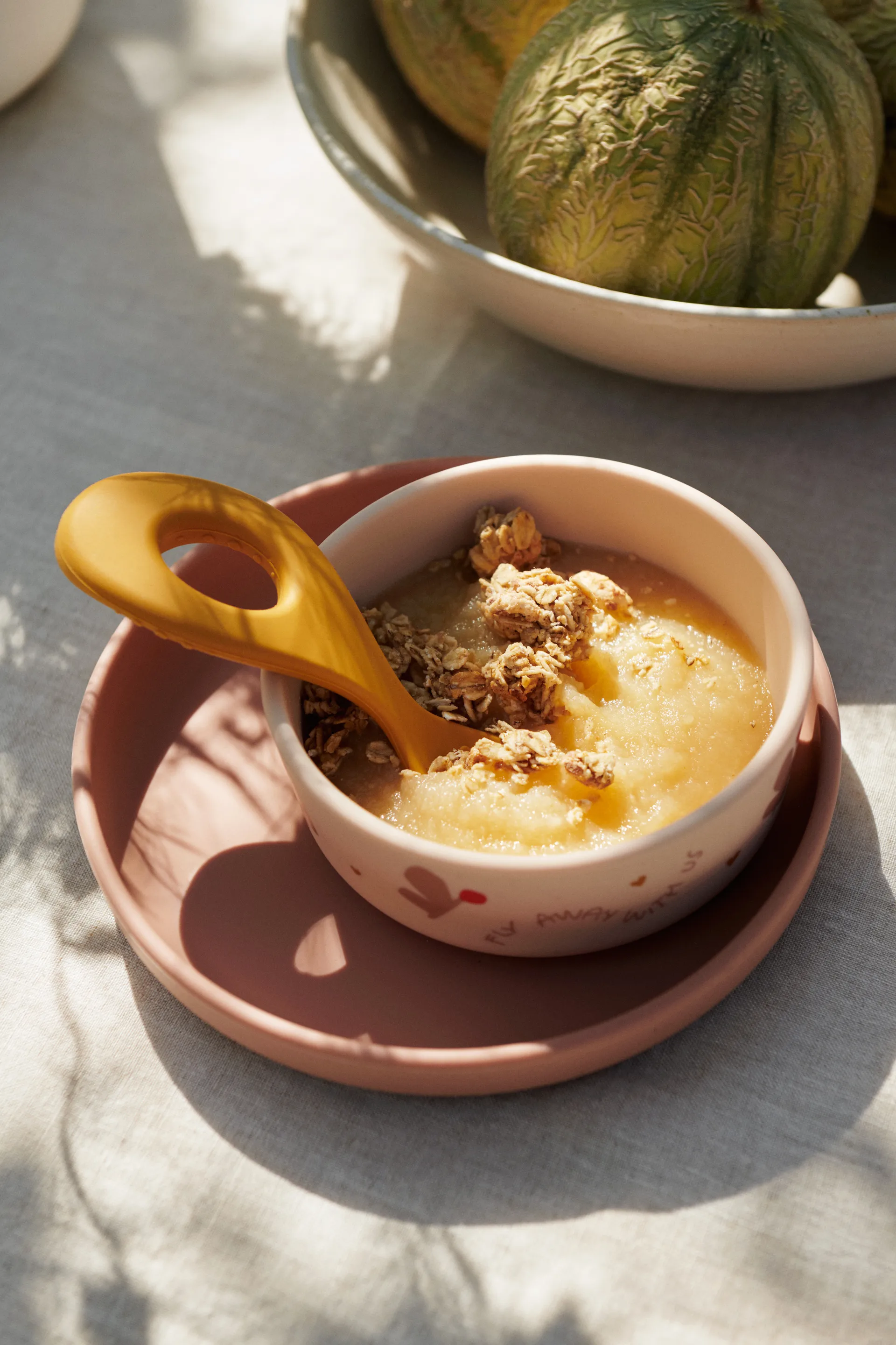 Vivi printed servisesett 4 deler, Butterfly-apple blossom Liewood