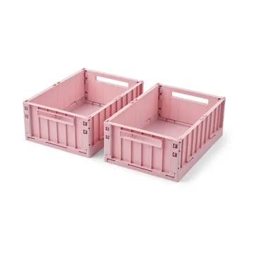 Weston oppbevaringsboks - Rose blush, M, 2-pack - Liewood
