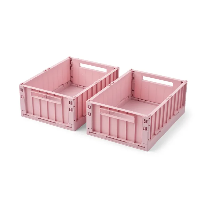 Weston oppbevaringsboks - Rose blush, M, 2-pack - Liewood