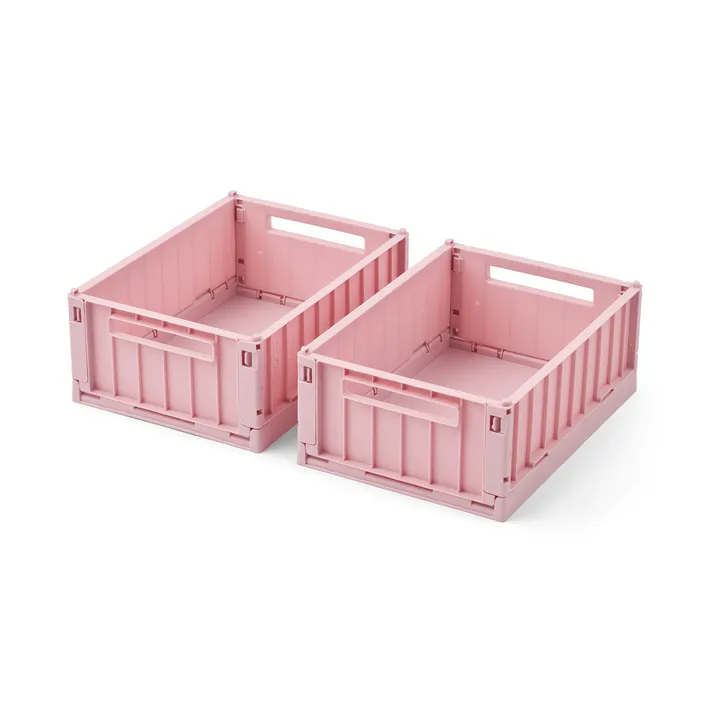 Weston oppbevaringsboks - Rose blush, S, 2-pack - Liewood