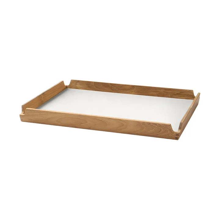 Airy teakbrett square M - Nupo pure white - LIND DNA