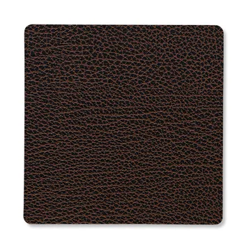 Bull glassunderlag square - brun - LIND DNA