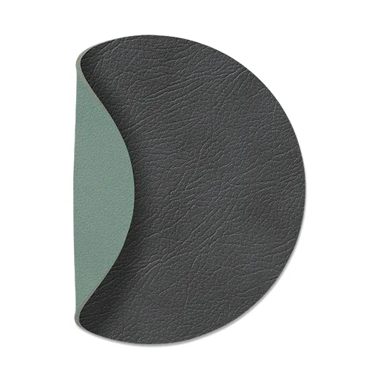 Cloud-Nupo glassunderlag vendbar circle 1 stk., antrasittgrå-pastellgrønn LIND DNA