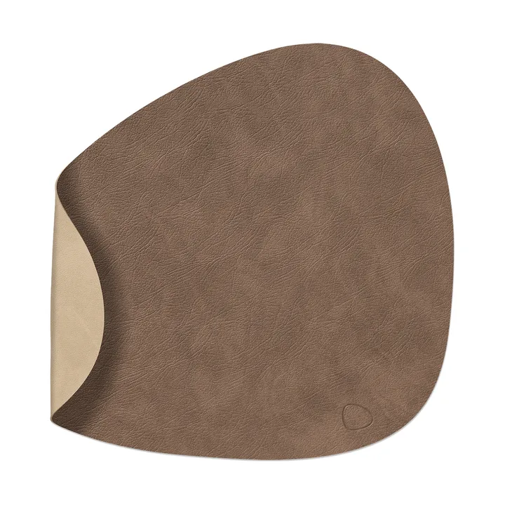 Cloud-Nupo spisebrikke vendbar curve L 1 stk. - Brown-sand, 44x37 cm - LIND DNA