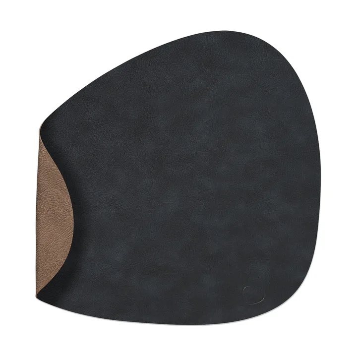 Cloud spisebrikke vendbar curve L 1 stk. - Black-brown, 44x37 cm - LIND DNA
