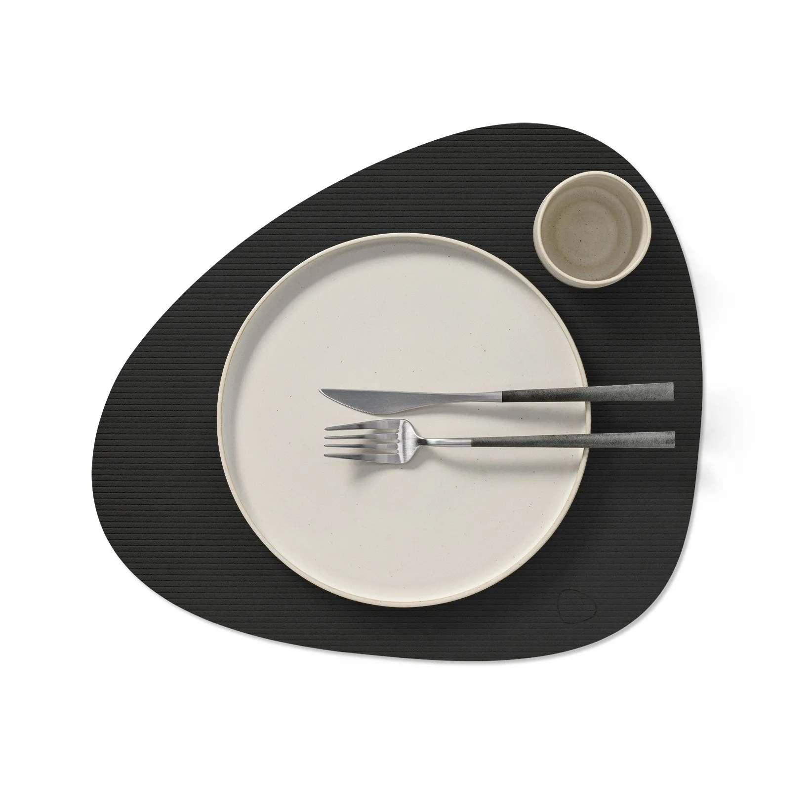 Corduroy bordbrikke curve L, Black ink LIND DNA