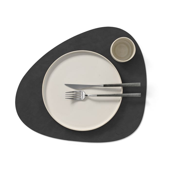 Corduroy bordbrikke curve L, Black LIND DNA