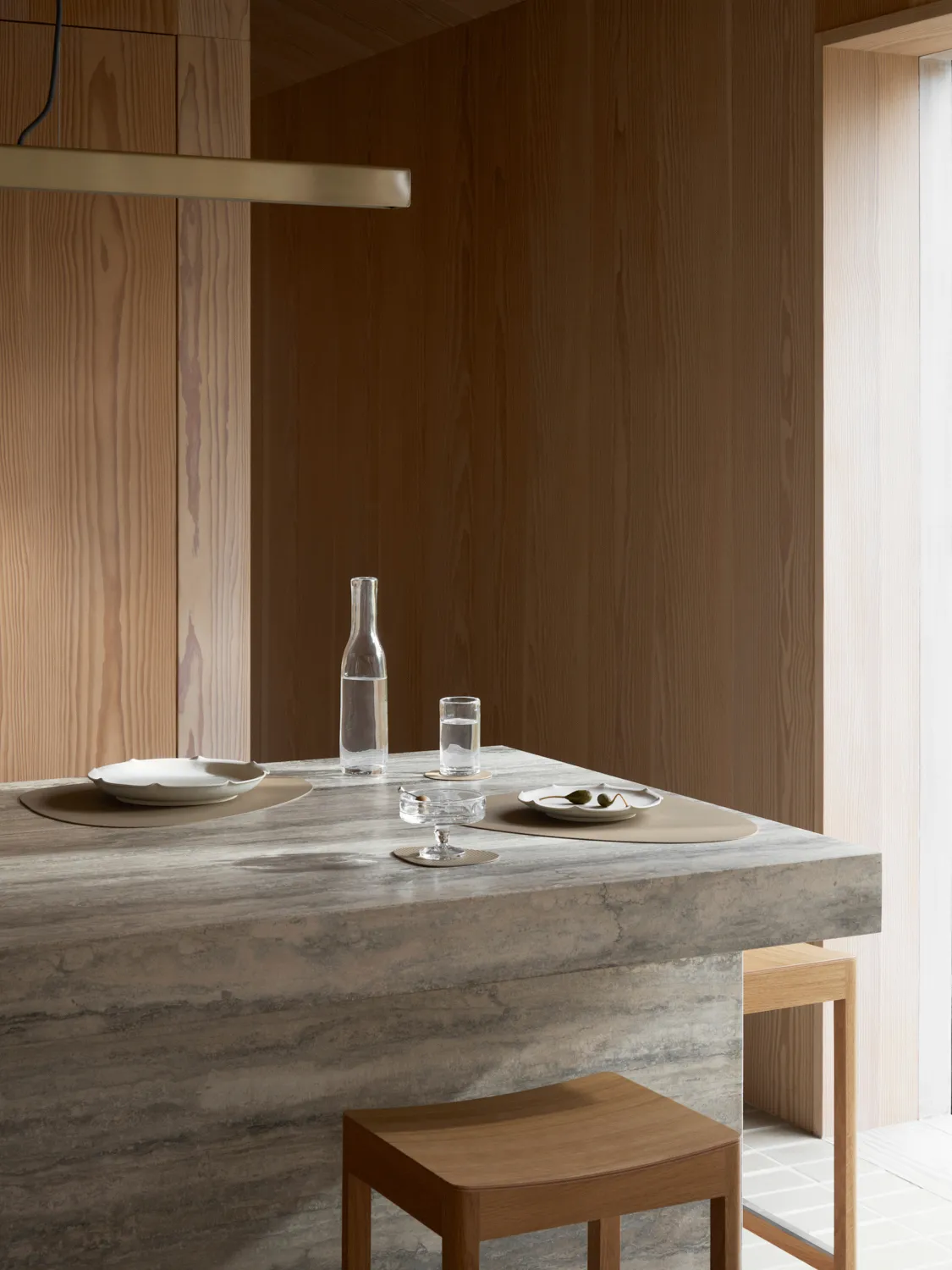 Corduroy bordbrikke curve L, Clay Brown LIND DNA