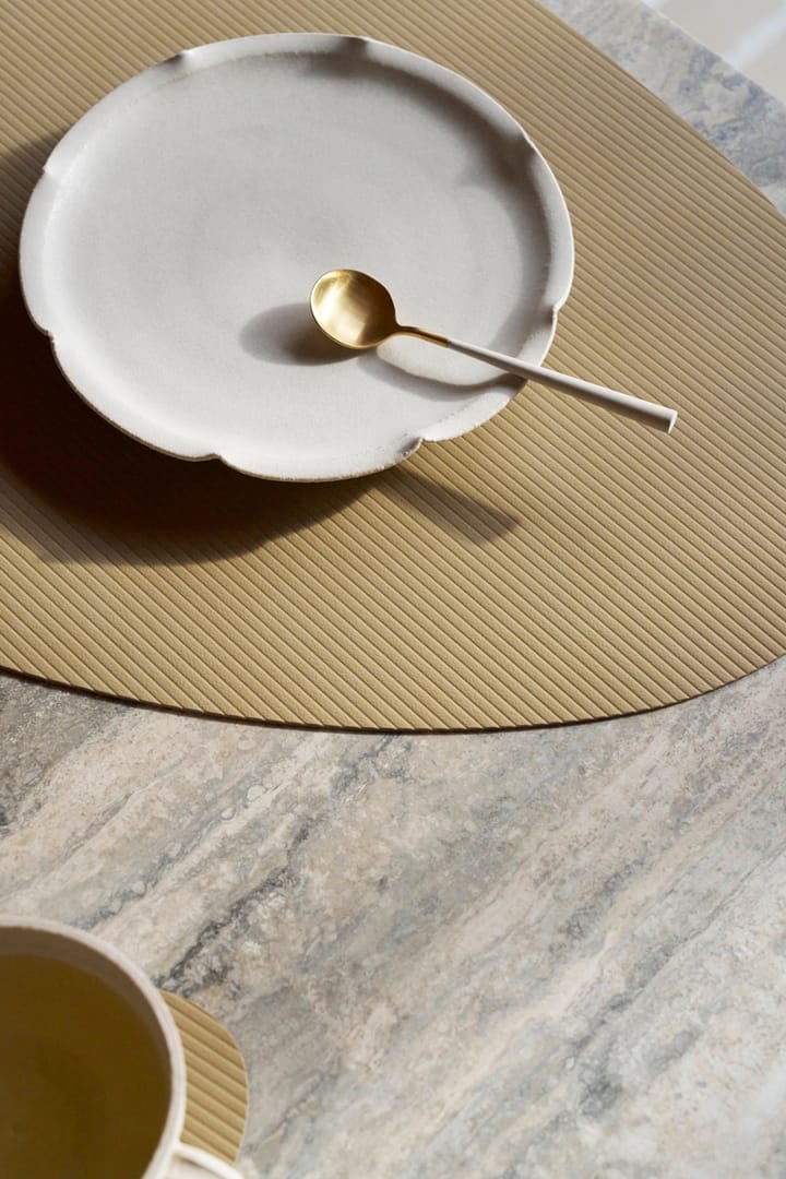 Corduroy bordbrikke curve L, Lemon Sorbet LIND DNA