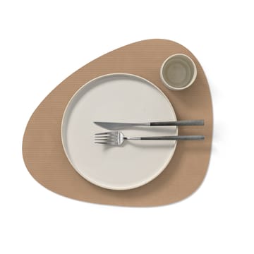 Corduroy bordbrikke curve L - Nougat - LIND DNA