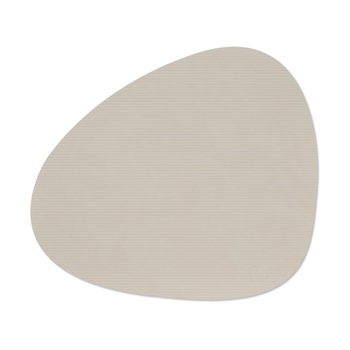 Corduroy bordbrikke curve L - Oyster White - LIND DNA