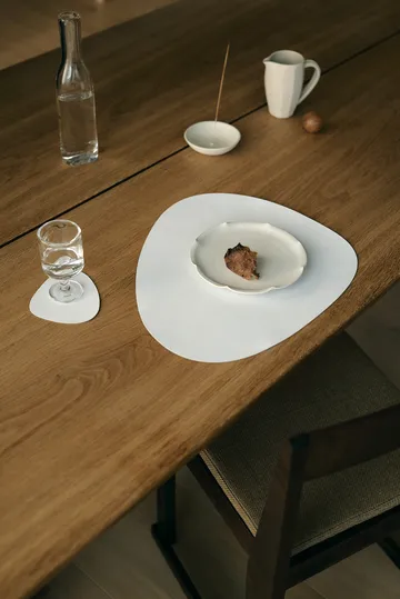 Corduroy bordbrikke curve L - Pure white - LIND DNA