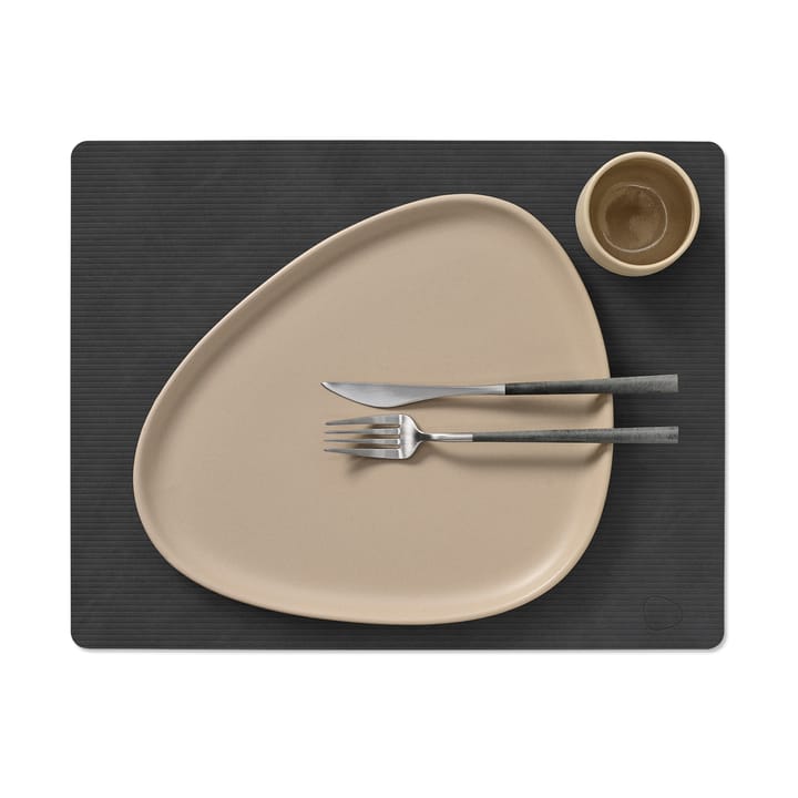 Corduroy bordbrikke square L, Black LIND DNA