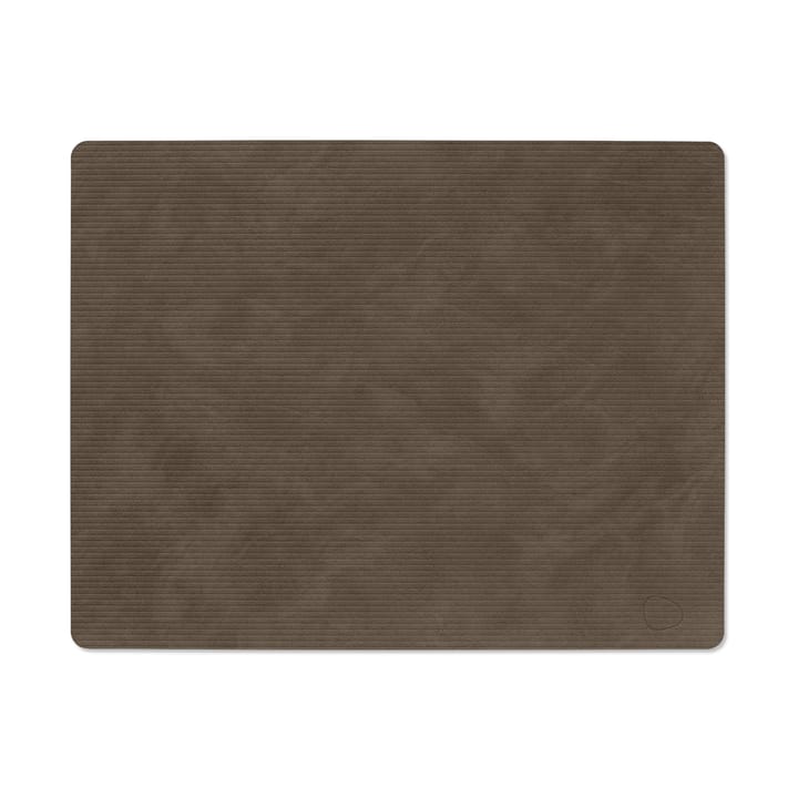 Corduroy bordbrikke square L - Caviar - LIND DNA