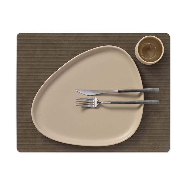 Corduroy bordbrikke square L, Caviar LIND DNA
