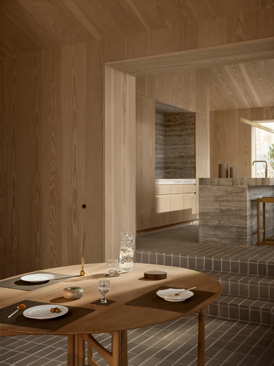 Corduroy bordbrikke square L, Caviar LIND DNA