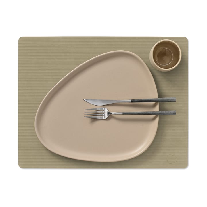 Corduroy bordbrikke square L, Herbal Dust LIND DNA