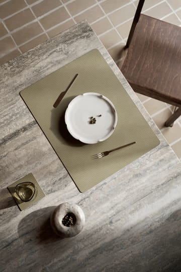 Corduroy bordbrikke square L - Herbal Dust - LIND DNA