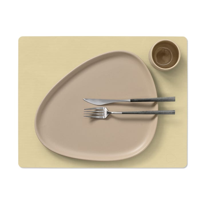 Corduroy bordbrikke square L, Lemon Sorbet LIND DNA