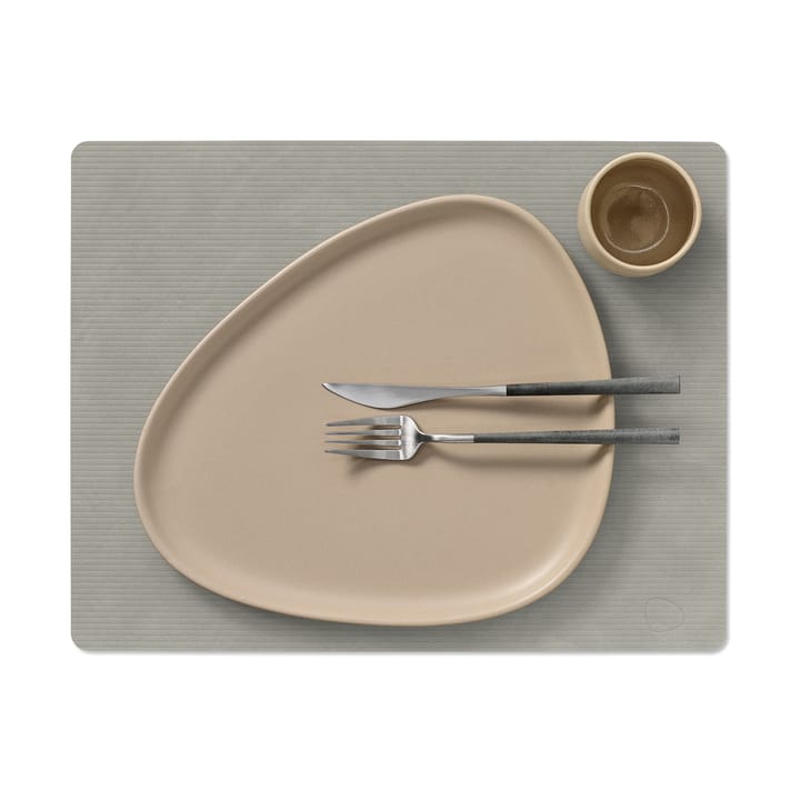 Corduroy bordbrikke square L, Light Grey LIND DNA