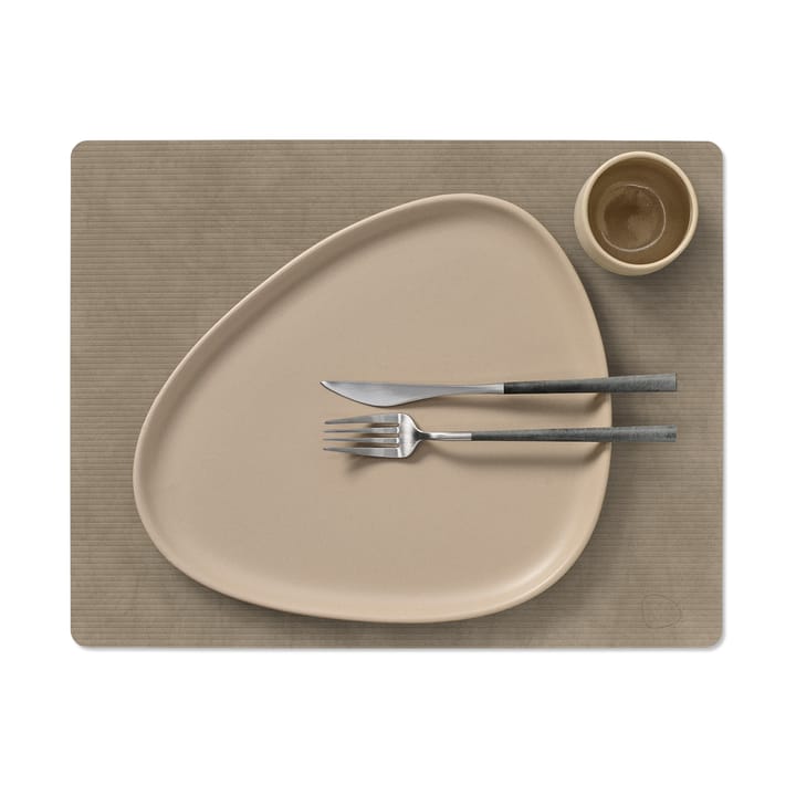 Corduroy bordbrikke square L, Nomad Grey LIND DNA