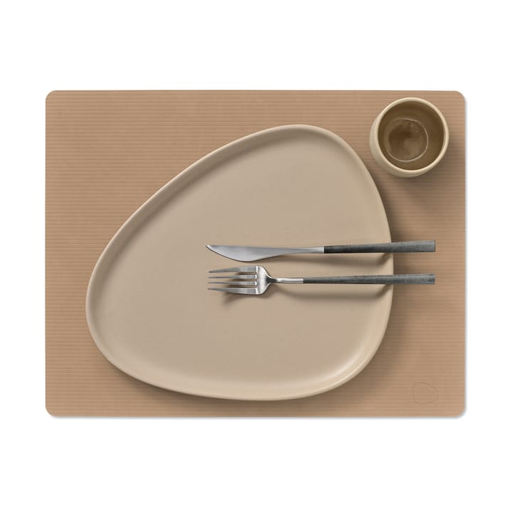 Corduroy bordbrikke square L, Nougat LIND DNA