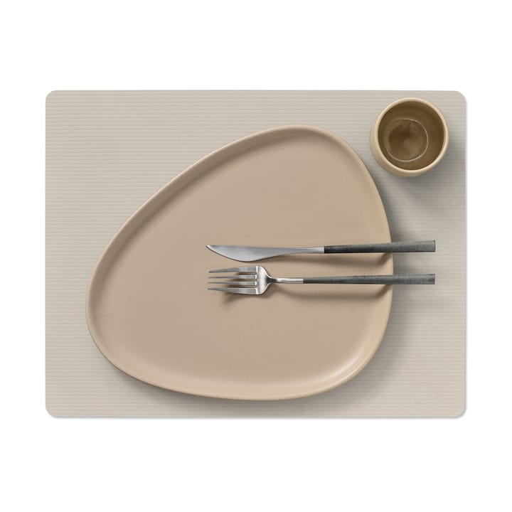 Corduroy bordbrikke square L, Oyster White LIND DNA