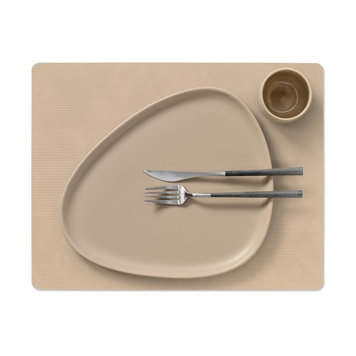 Corduroy bordbrikke square L, Sand LIND DNA