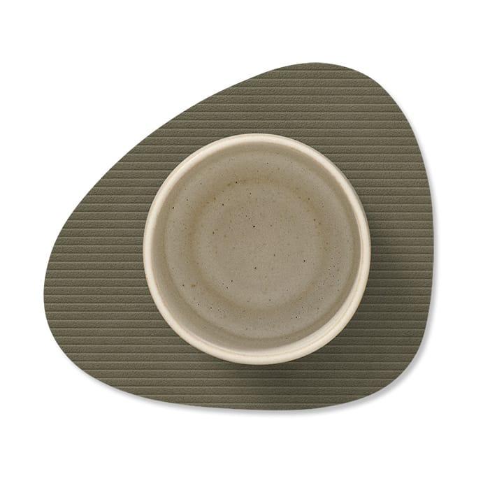 Corduroy glassunderlag curve, Army Green LIND DNA