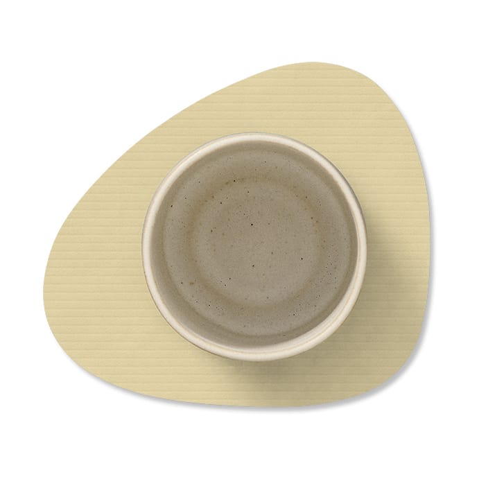 Corduroy glassunderlag curve, Lemon Sorbet LIND DNA