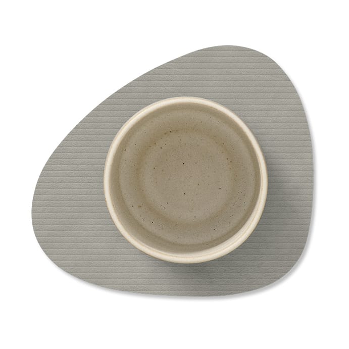Corduroy glassunderlag curve, Light Grey LIND DNA