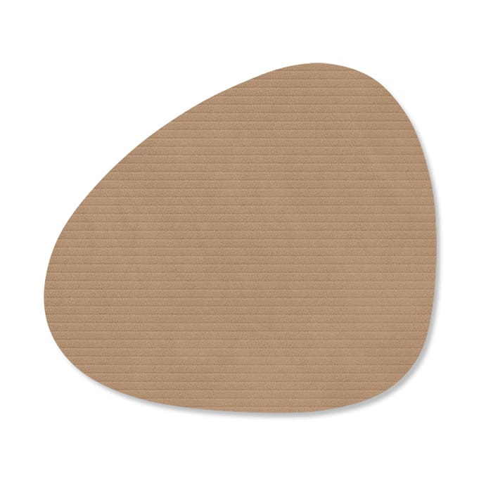 Corduroy glassunderlag curve - Nougat - LIND DNA