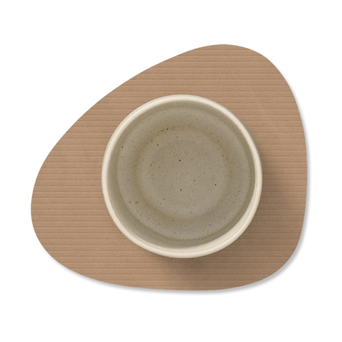 Corduroy glassunderlag curve, Nougat LIND DNA