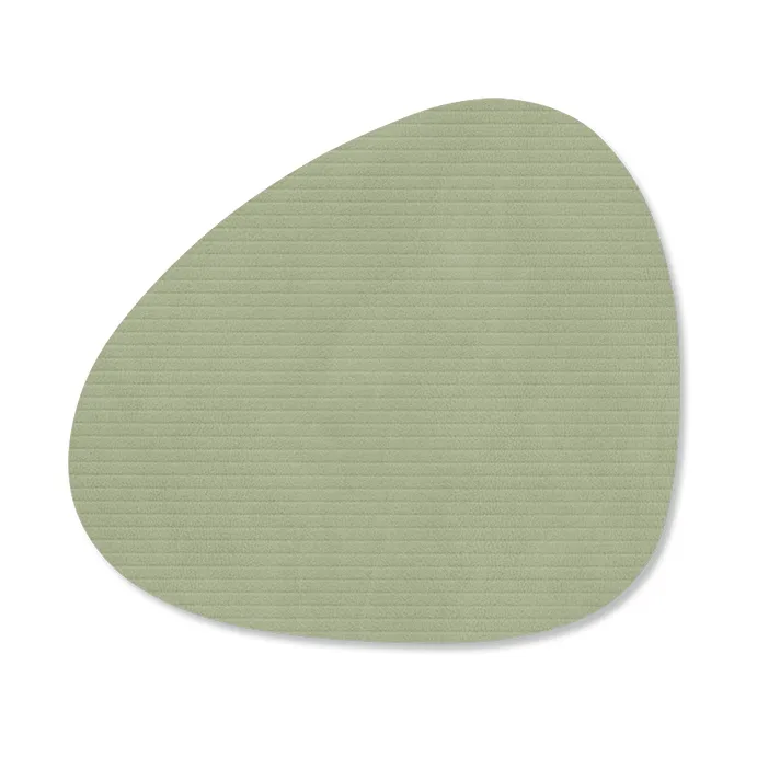 Corduroy glassunderlag curve, Olive Green LIND DNA