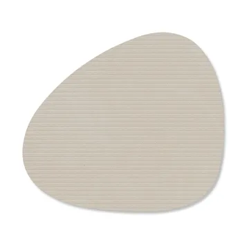 Corduroy glassunderlag curve - Oyster White - LIND DNA